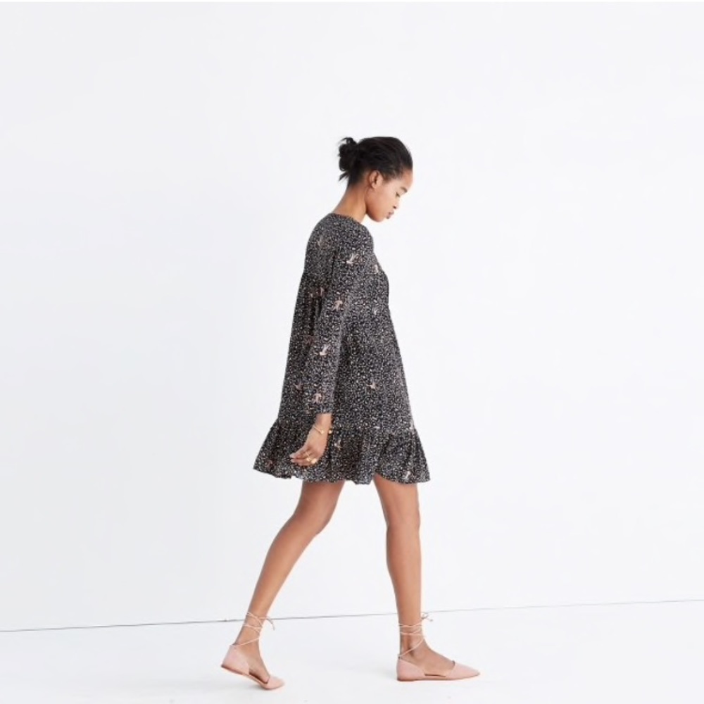 EUCMadewell silk fiesta paisley dress. Size 6
